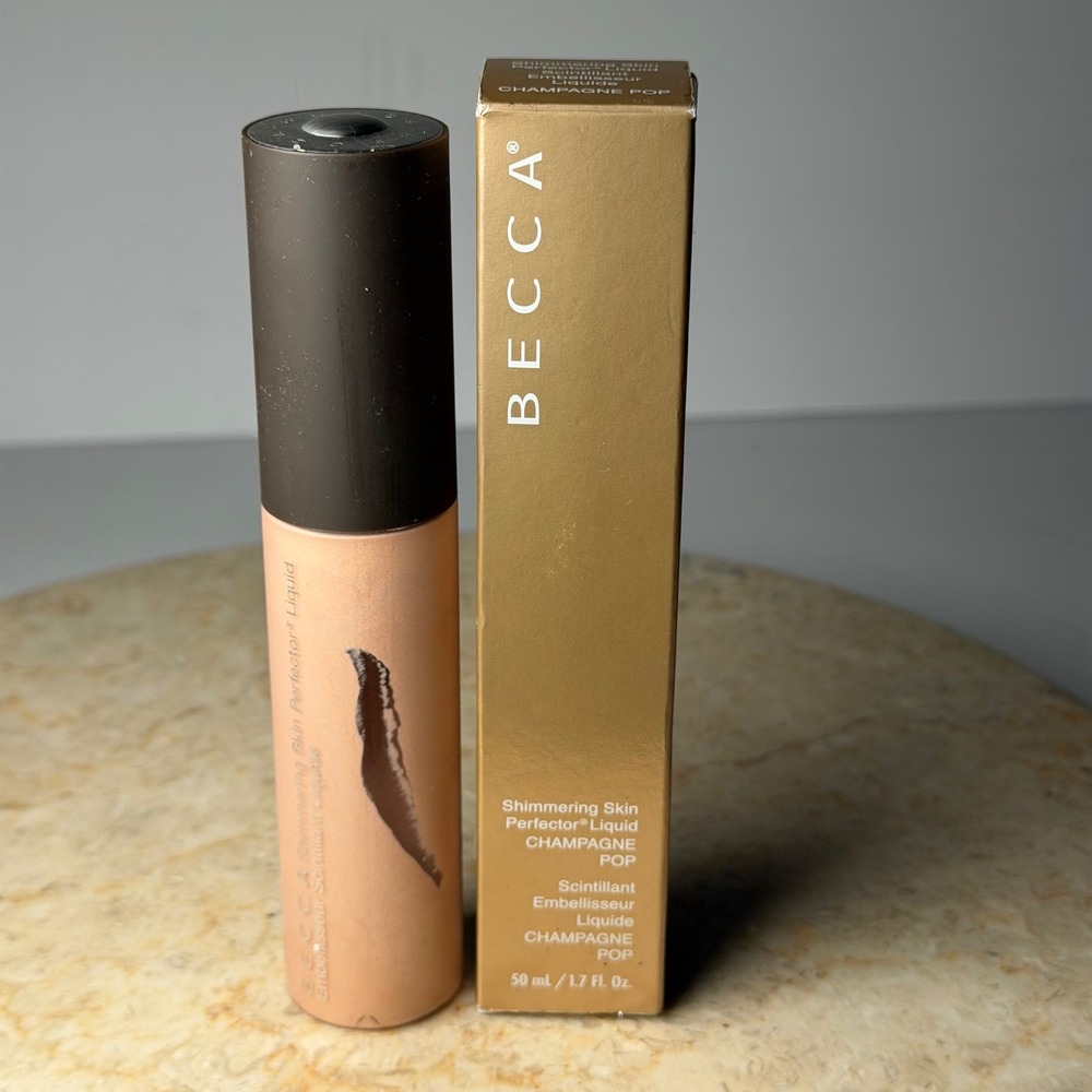 BECCA Shimmering Skin Perfector Liquid 1.7oz Champagne Pop Highlighter Glow